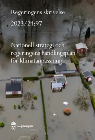 Framsidan på regeringens strategi och handlingsplan för klimatanpassning.